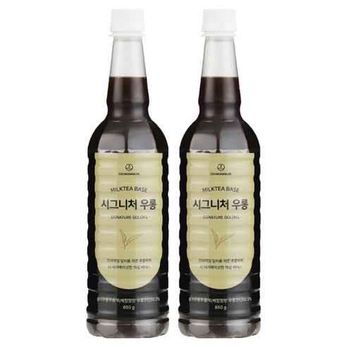 청담라이프 시그니처 우롱 원액베이스, 850g, 2개
