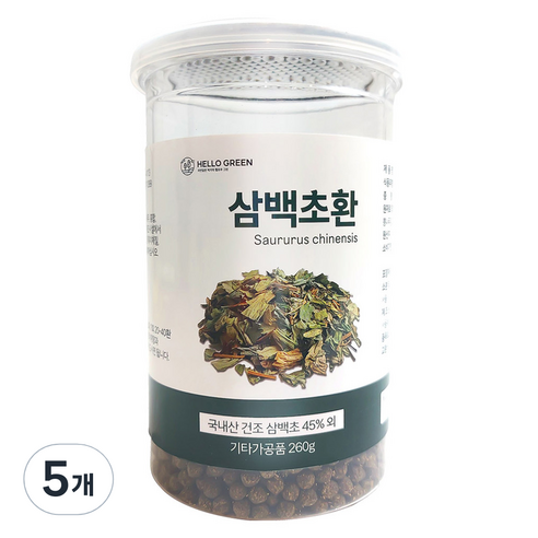 헬로우그린 삼백초환, 260g, 5개