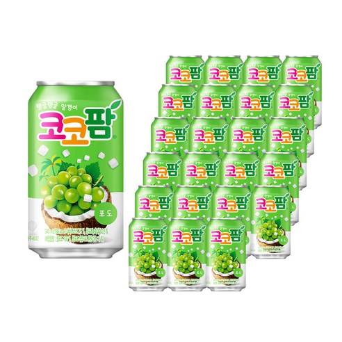 코코팜 포도, 340ml, 24개