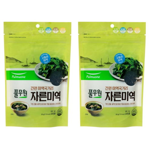 풀무원 간편한 미역국거리 미역, 50g, 2개