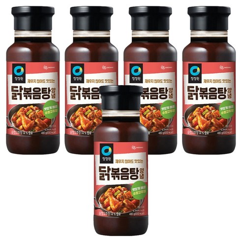 청정원 닭볶음탕 양념, 480g, 5개