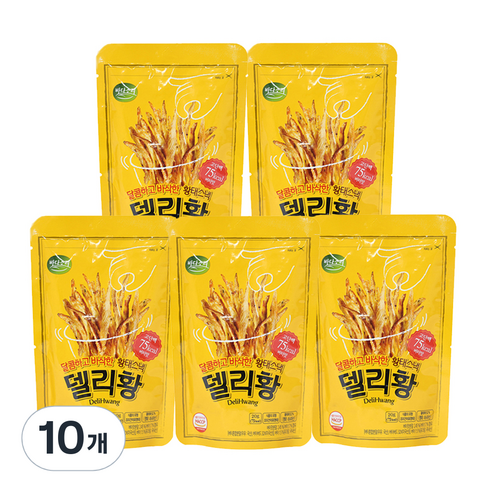 바다소리 델리황 황태스낵 버터맛, 20g, 10개