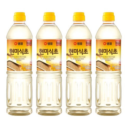 샘표 현미식초, 900ml, 4개