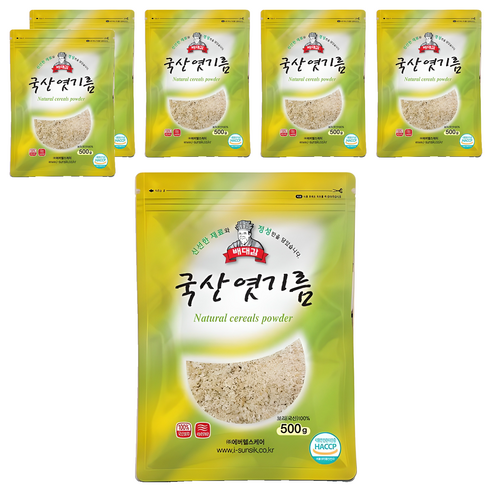 배대감 국산 엿기름, 500g, 6개