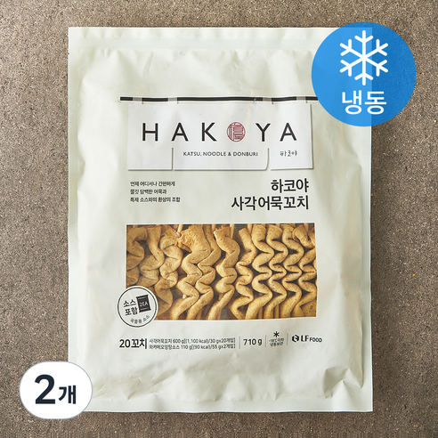 하코야 사각어묵꼬치 (냉동), 710g, 2개