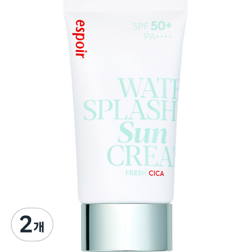 에스쁘아 워터 스플래쉬 선크림 프레쉬 시카 SPF50+ PA++++, 2개, 60ml