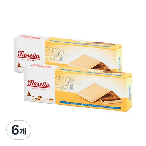 피오렐라 화이트초콜릿 비스킷, 68g, 6개