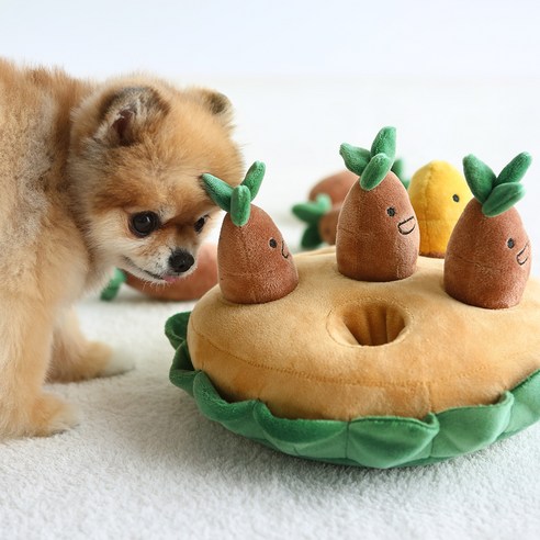 강아지의 자연적 냄새 탐지 능력을 발휘하는 지적 자극적 노즈워크 장난감