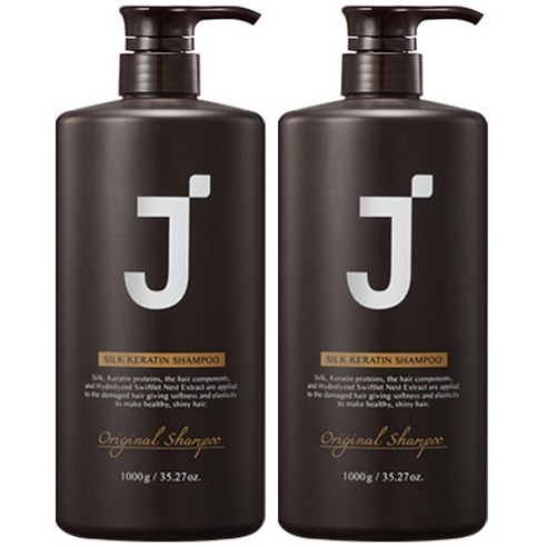 제이숲 실크케라틴 단백질 샴푸, 1000g, 2개
