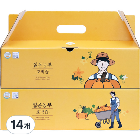 푸릇담 젊은농부 호박즙 30p, 3L, 14개