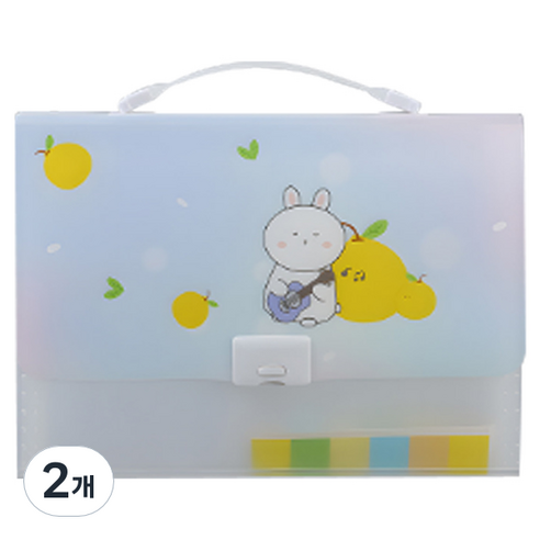 하태스몰 편리한 파일가방, 토끼 04, 2개