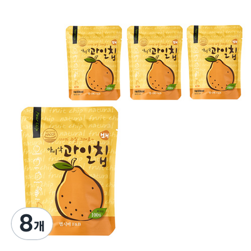 아비삭 과일칩, 14g(1개), 8개