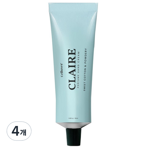 셀러버 시어버터 퍼퓸 핸드크림 클레어, 50ml, 4개
