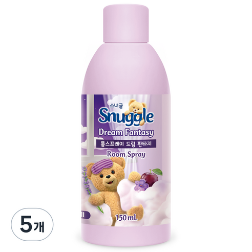 스너글 룸스프레이 드림 판타지 리필, 5개, 150ml