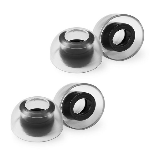 아즈라 크리스탈 갤럭시 버즈 프로용 이어팁 4p, 패키지4, Clear Gray, 1세트