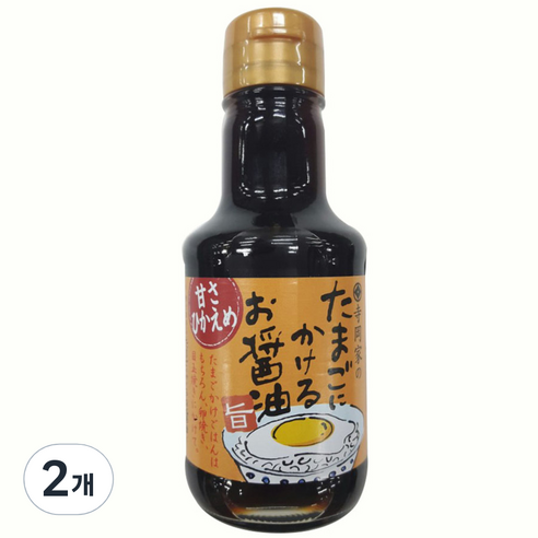 테라오카 계란에 뿌리는 간장 소스 아마사히카에메, 150ml, 2개