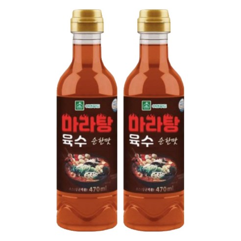 이엔푸드 마라탕 육수 순한맛, 470ml, 2개