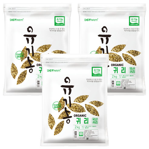대구농산 유기농 귀리, 2kg, 3개
