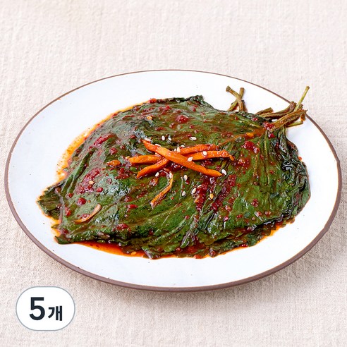 초록들 생깻잎 양념무침, 300g, 5개