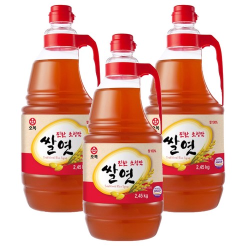 오복식품 진한 조청맛 쌀엿, 2.45kg, 3개