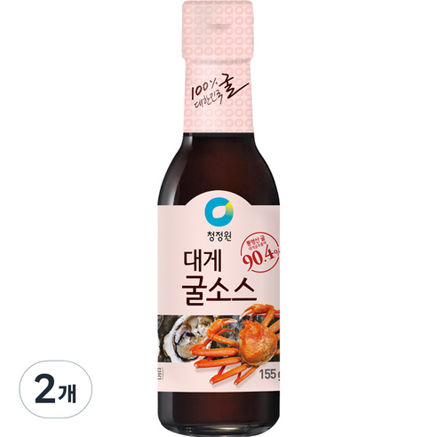 대상 청정원 대게 굴 소스, 155g, 2개