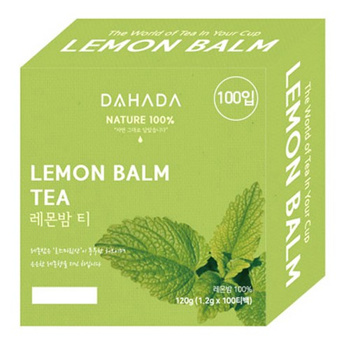 다하다 레몬밤 티백, 1.2g, 100개입, 1개