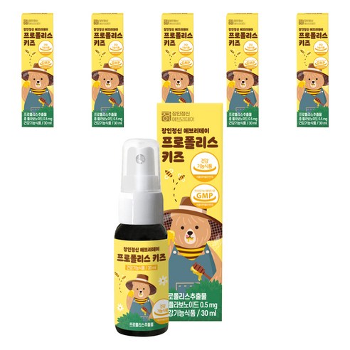 장인정신에브리데이 프로폴리스 키즈 영양제, 30ml, 6개