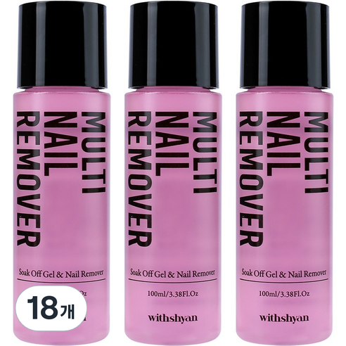 위드샨 멀티 네일리무버, 100ml, 18개