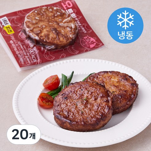 네네치킨 네꼬닭 닭가슴살 오트밀 스테이크 데리야끼맛 (냉동), 100g, 20개