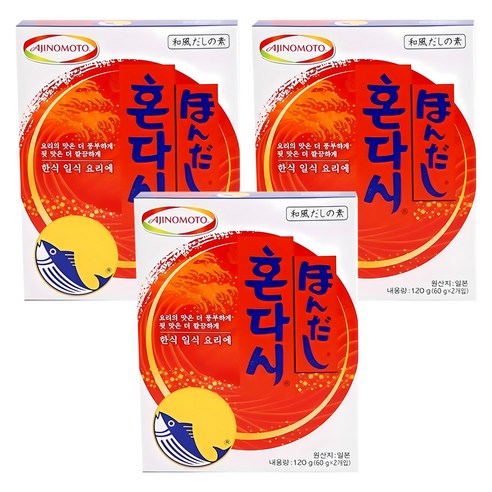 혼다시 조미료, 120g, 3개
