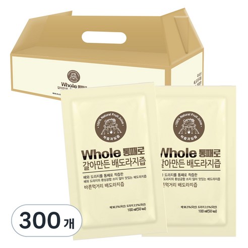 통째로 갈아만든 배도라지즙, 100ml, 300개