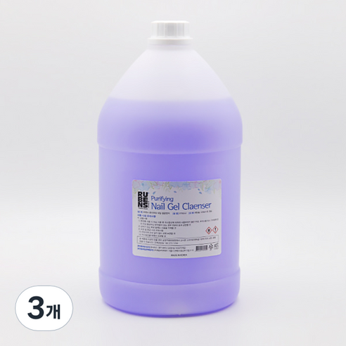 루벤스 퓨리파잉 젤 클렌저, 3700ml, 3개