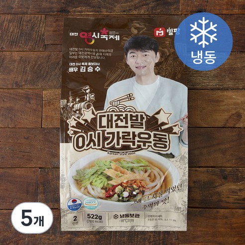 밀팡 대전발 0시 가락우동 2인분 (냉동), 522g, 5개