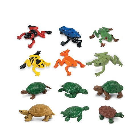 사파리엘티디 개구리와거북이 튜브 피규어 Frogs Turtles 694804, 1개