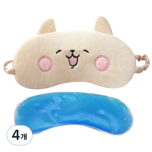이지웜 소프트 아이스안대 고양이, 1개입, 4개