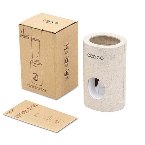 ecoco 자동 치약 디스펜서로 욕실에 편리함과 위생을 더하세요.