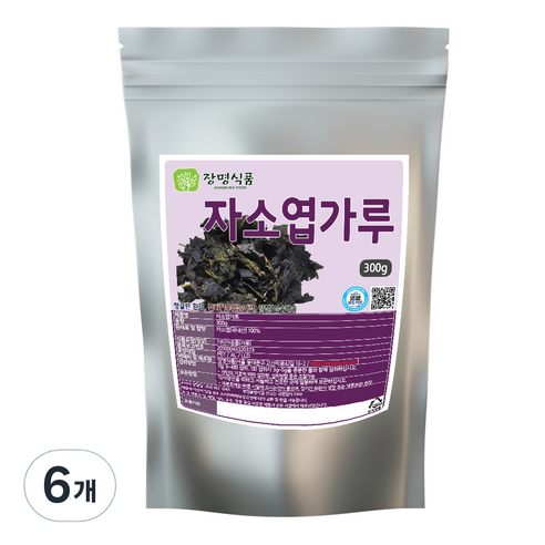 장명식품 자소엽가루, 6개, 300g