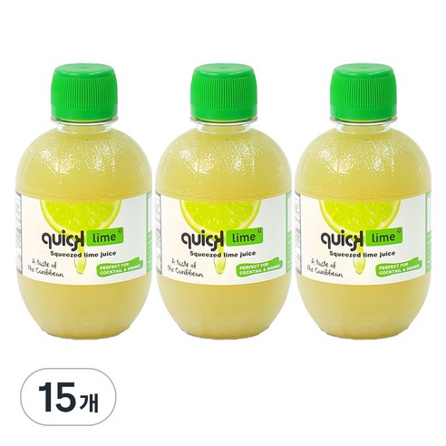 퀵라임 퀵 스퀴즈드 라임즙, 280ml, 15개