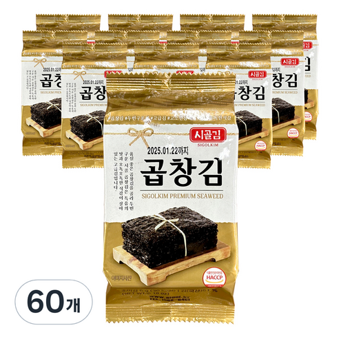 시골 곱창김, 60개, 5g