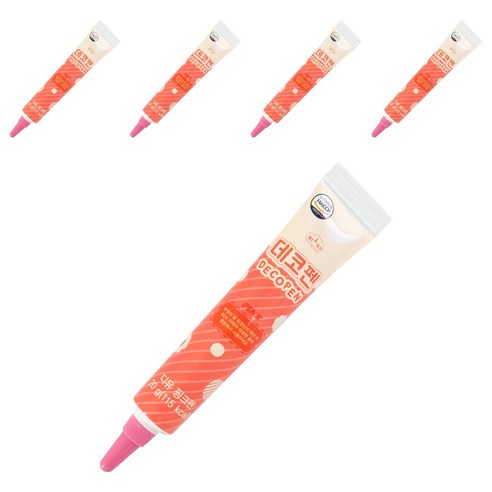 디유 초코 데코펜 핑크, 20g, 5개