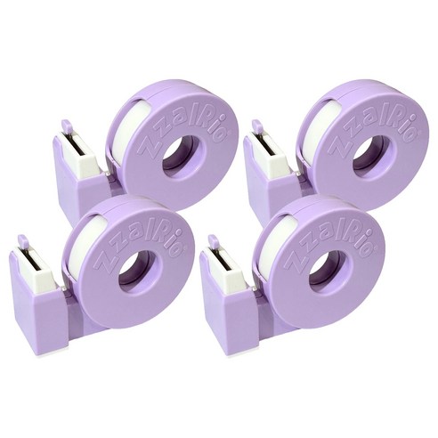 잘잘리오 아동용 안전 휴대용 테이프 디스펜서, 라벤더 퍼플, 4개