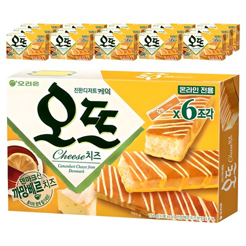 오리온 진한 디저트 케익 오뜨 치즈, 156g, 16개