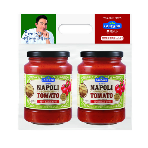 폰타나 나폴리 뽀모도로 토마토 파스타소스, 430g, 2개
