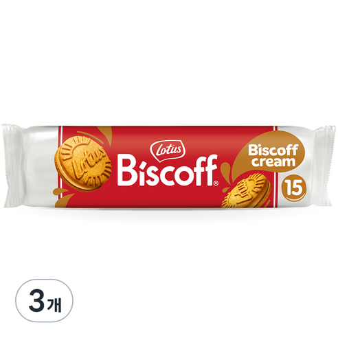 로투스 비스코프 샌드 비스코프크림맛, 150g, 3개