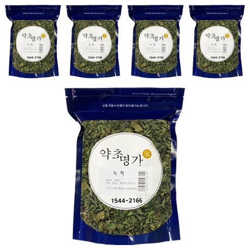 약초명가 녹차잎, 5개, 200g, 1개입