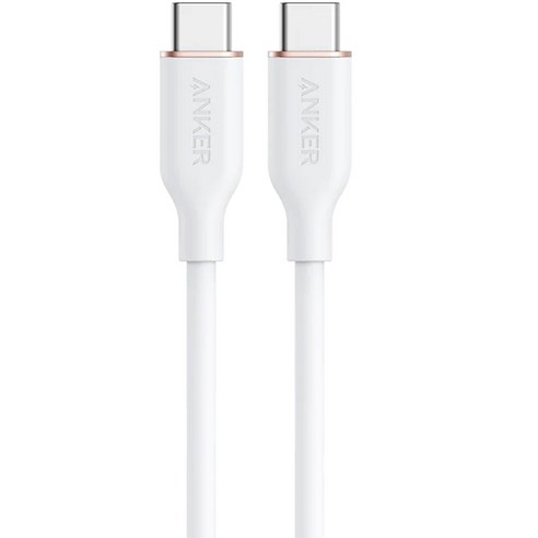 앤커 3세대 파워라인 플로우 USB C-C타입 PD 고속충전 100W 케이블, 180cm, 클라우드 화이트, 1개