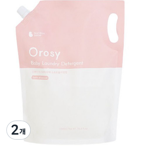 섬세한 아기 피부를 위한 부드러운 선택, 밤부베베 오롯이 아기 세탁세제 소프트블라썸향