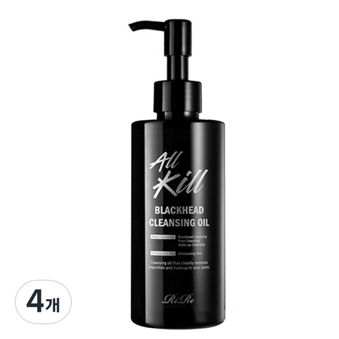 리르 올킬 블랙헤드 클렌징 오일, 200ml, 4개