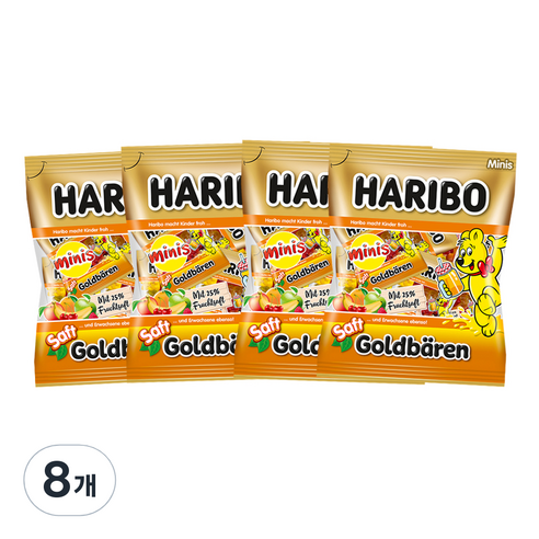 하리보 샤프트골드베렌 젤리, 220g, 8개