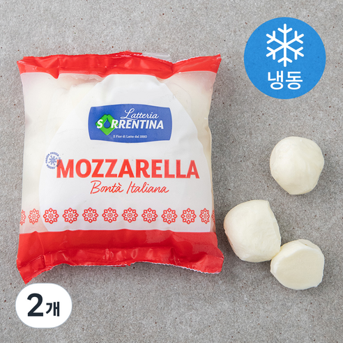소렌티나 모짜렐라 칠리에지네 치즈 (냉동), 250g, 2개